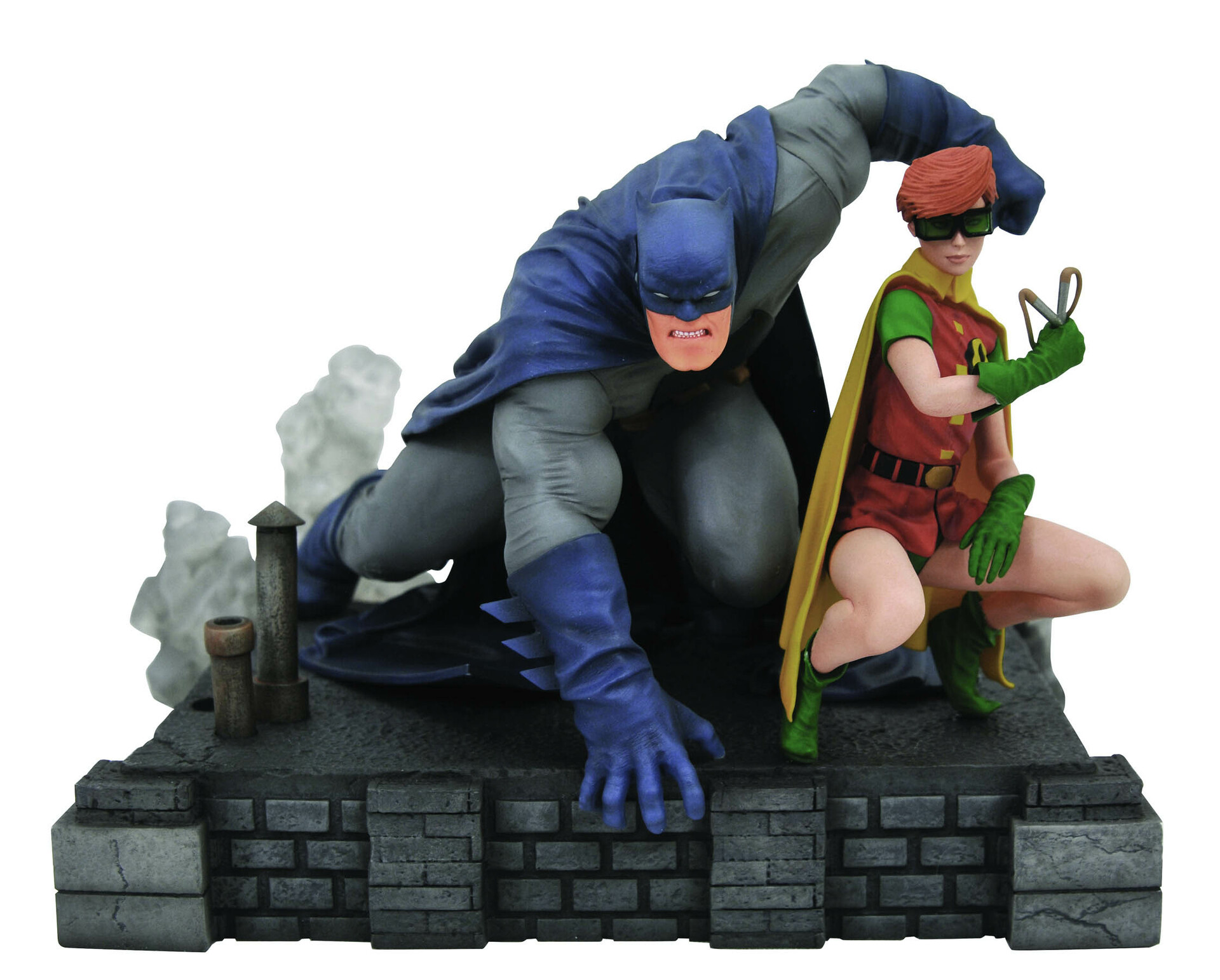 DC Gallery The Dark Knight Returns Batman & Carrie Kelley Deluxe Statue