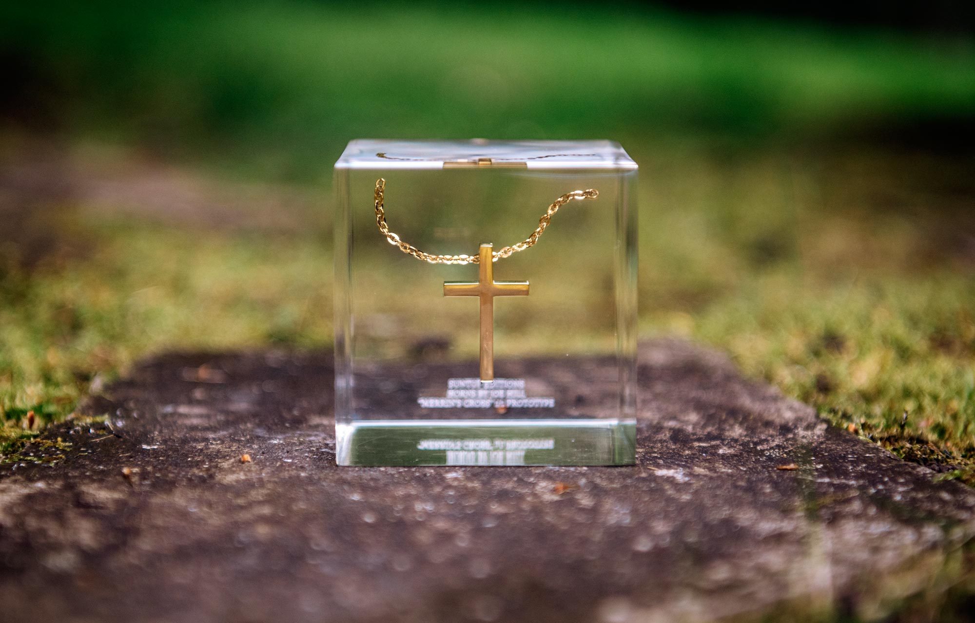 Suntup Editions Horns Merrin’s Cross Paperweight