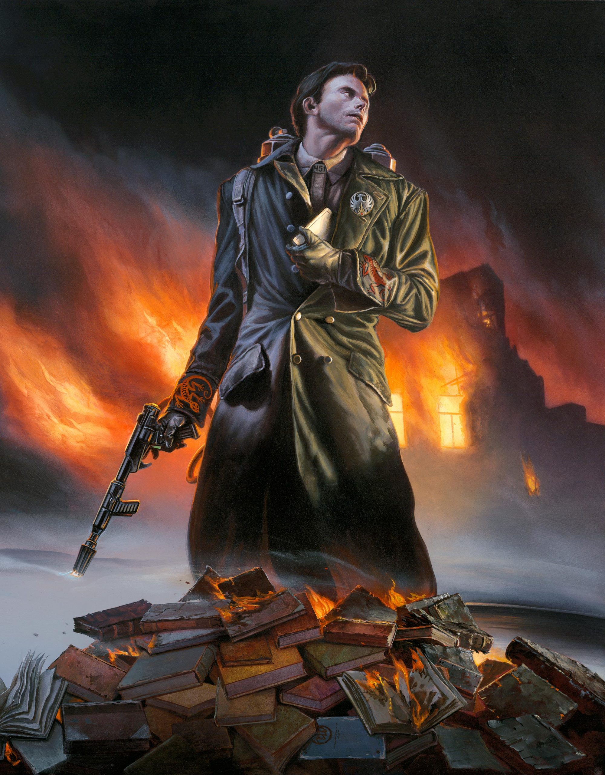 Suntup Editions Reveals Fahrenheit 451 Jacket Cover Art By Michael Whelan
