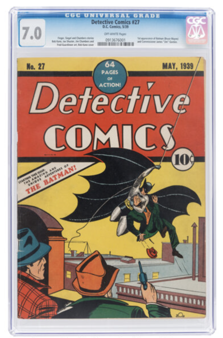 A World-Record Day For Batman As Detective Comics Number 27 Sells For $  Million Dollars