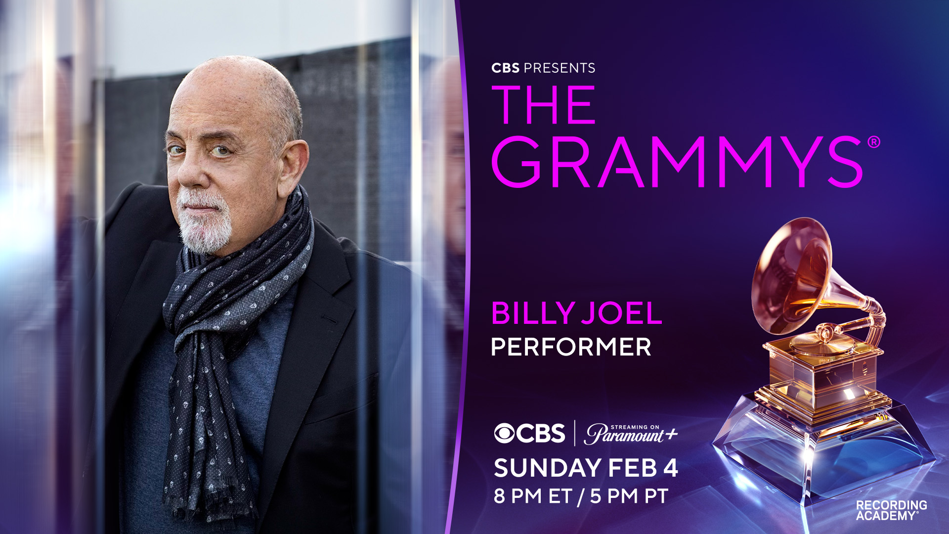 Billy Joel Announced As Performer At The 2024 GRAMMYs